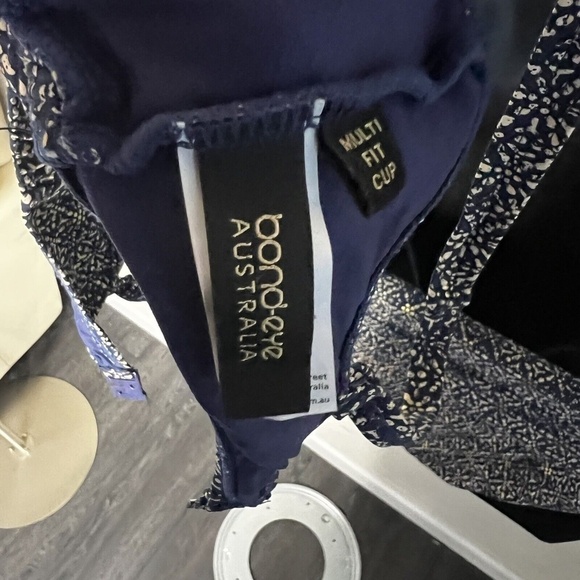 bond-eye australia high waisted navy gold bikini set US 6 - Picture 7 of 10